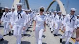 U.S. sailors take a Memorial Day turn on L.A.'s 6th Street Bridge