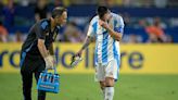 Messi sufre lesión de ligamento en el tobillo derecho
