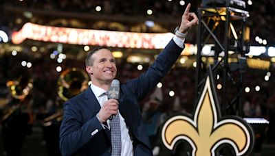 Purdue Great Drew Brees Inducted into New Orleans Saints Hall of Fame