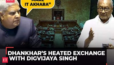 Rajya Sabha Chairman Dhankhar’s heated exchange with Digvijaya Singh: 'We Can’t Make It Akhara…'