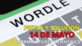 Wordle en español, científico y tildes para el reto de hoy 14 de mayo: pistas y solución