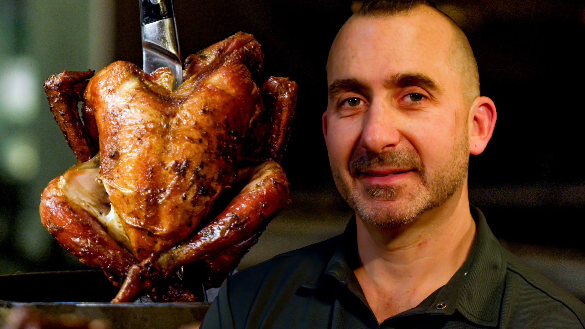 Watch: How Chef Marc Forgione Cooks His Chicken Over Wood Fire at N.Y.C.’s Peasant