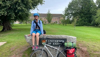 Student cycling 125 miles to graduation ceremony