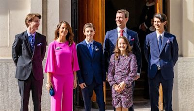Princess Marie of Denmark reveals she and Prince Joachim 'weren't happy' about the way their children were stripped of princely titles and says: 'It's their identity'