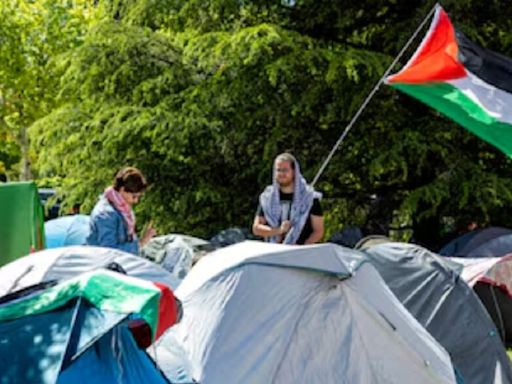 Estudiantes acampan en universidad del centro de Londres, por Gaza