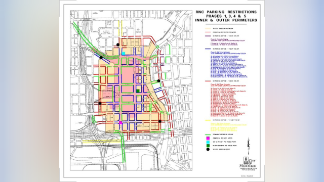 List: Preliminary Milwaukee parking restrictions for Republican National Convention