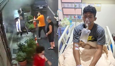 有片｜台灣英勇高中生打赤膊6度衝入火場 強忍濃煙救出70歲老翁