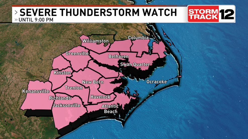 ENC under severe thunderstorm watch until 9 p.m.