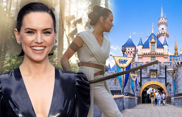 ‘Star Wars’ Actress Daisy Ridley Comes Face-To-Face With Rey Character Performer At Disneyland: “Surrealist!”