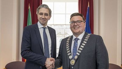 Taoiseach Simon Harris meets Tipperary County Council cathaoirleach