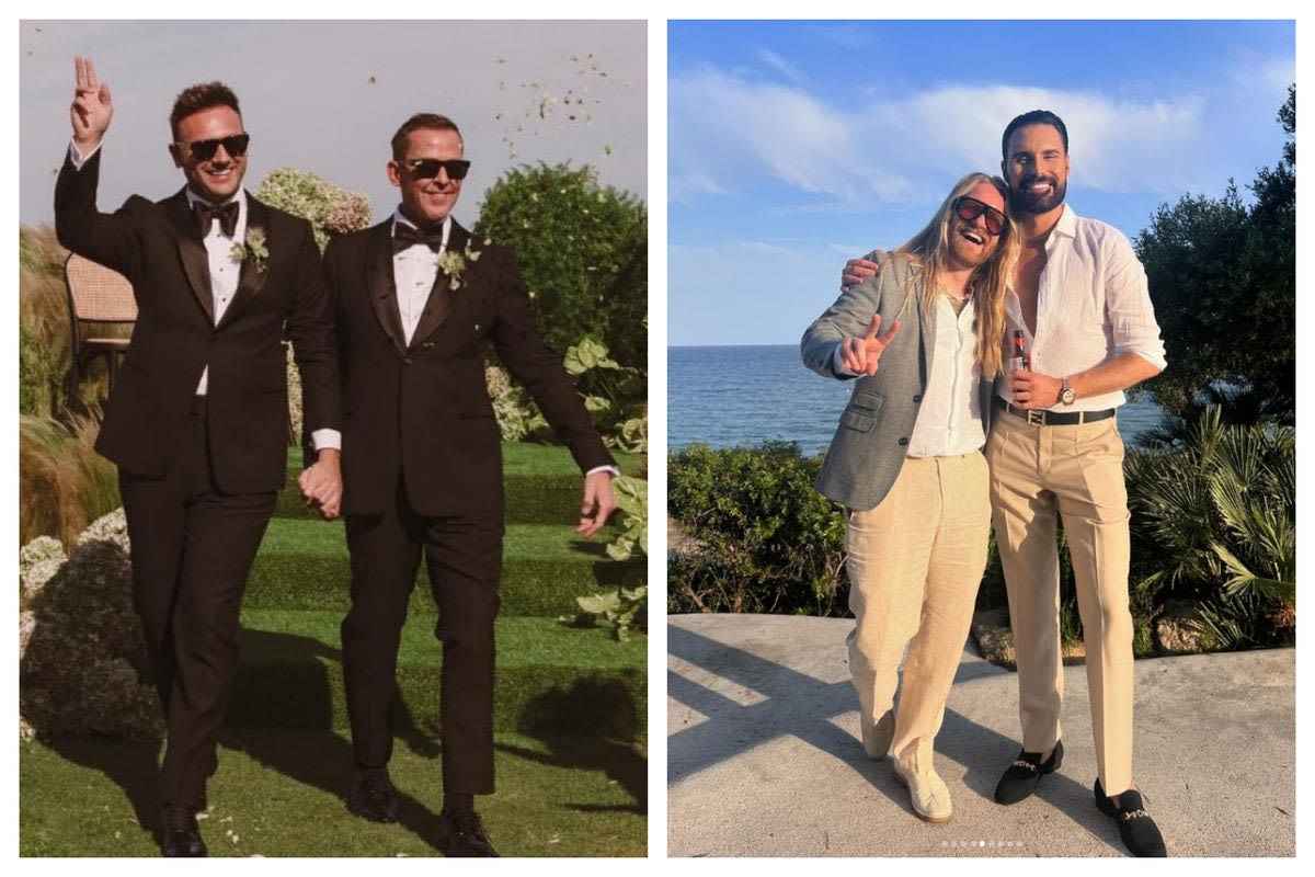 Inside Scott Mills' star-studded wedding: From celeb performances to pyrotechnics and bespoke gin station