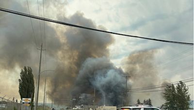 'We're hitting it hard': Crews fight Williams Lake wildfire from air, ground