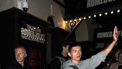 Tom Holland shows off new look in Romeo And Juliet as fans greet star's West End return