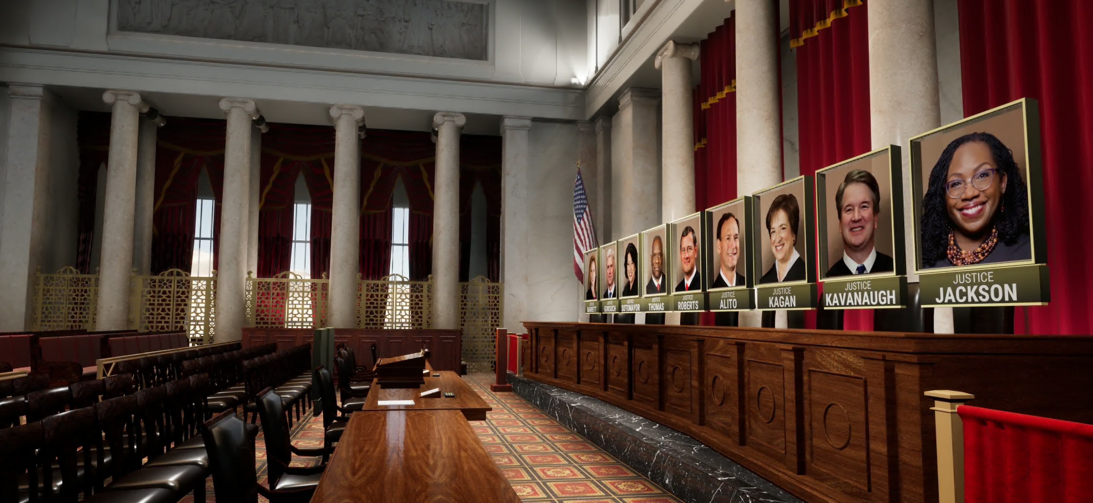 MSNBC Will Use Virtual-Reality Supreme Court Bench During Trump Insurrection Arguments