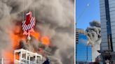 Reading fire: Hero crane operator says his dramatic rescue of man from top of building was 'close call'