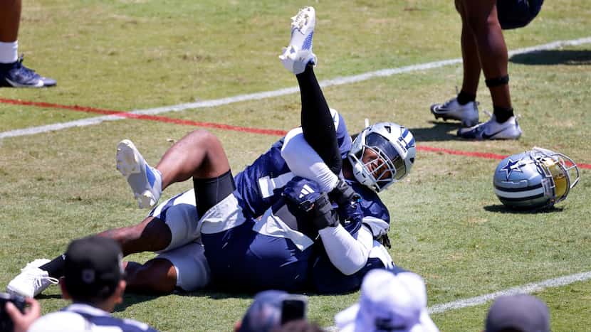 Cowboys camp observations: Tough catches, Micah’s wrestling takedown of Diggs and more