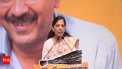 Sunita Kejriwal to lead AAP election campaign for next two days in Haryana | India News - Times of India
