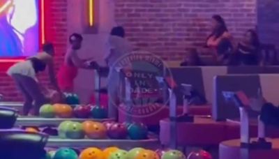 VIDEO: Woman throws bowling ball during brawl in Florida