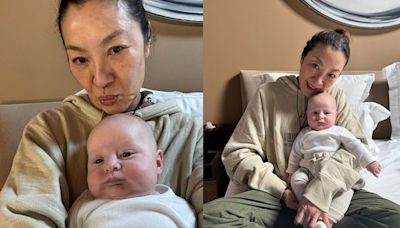 61歲楊紫瓊開心合照孫子！ 寶寶「專屬迷你導演椅」萌炸