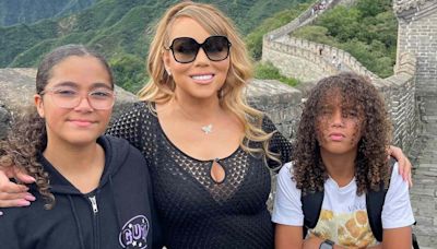 Mariah Carey Poses with Twins Moroccan and Monroe While Visiting the Great Wall of China: 'It Really Is Great'