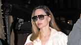 Angelina Jolie Embraced Quiet Luxury in a Sleek Ivory Trench Coat