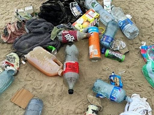 Aftermath of public order incident at Burrow Beach in Sutton