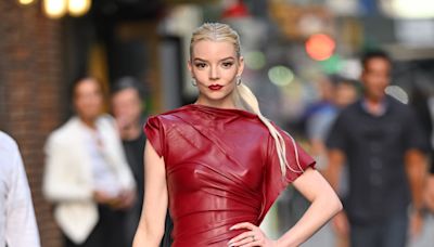 Anya Taylor-Joy in Revealing Red Leather Is Giving Dystopian Dominatrix