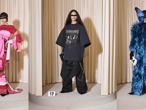 Demna Zeroes in on Cristóbal Signatures for Balenciaga Haute Couture Fall 2024