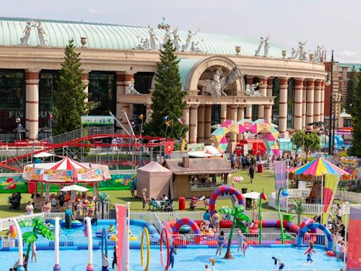Inside the Trafford Centre's huge £3 summer fairground with splash park and beach
