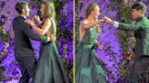 Alcaraz 'awkwardly' dances with Krejcikova at Wimbledon Champions' Dinner