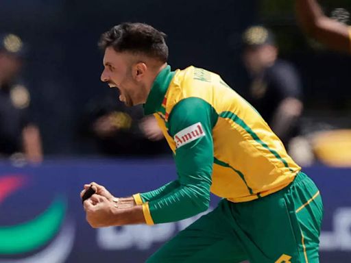 South African Keshav Maharaj's spot on prediction during IPL for T20 World Cup final. Watch | Cricket News - Times of India