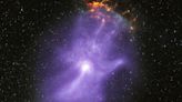 NASA missions spy a ghostly hand and creepy face in the cosmos