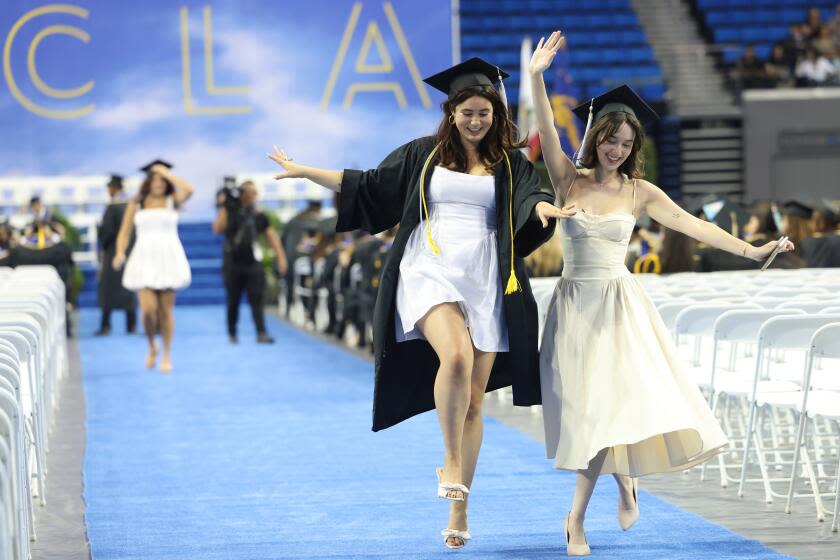 UCLA graduation marked by a ceremony with searing speeches against policing, Gaza violence