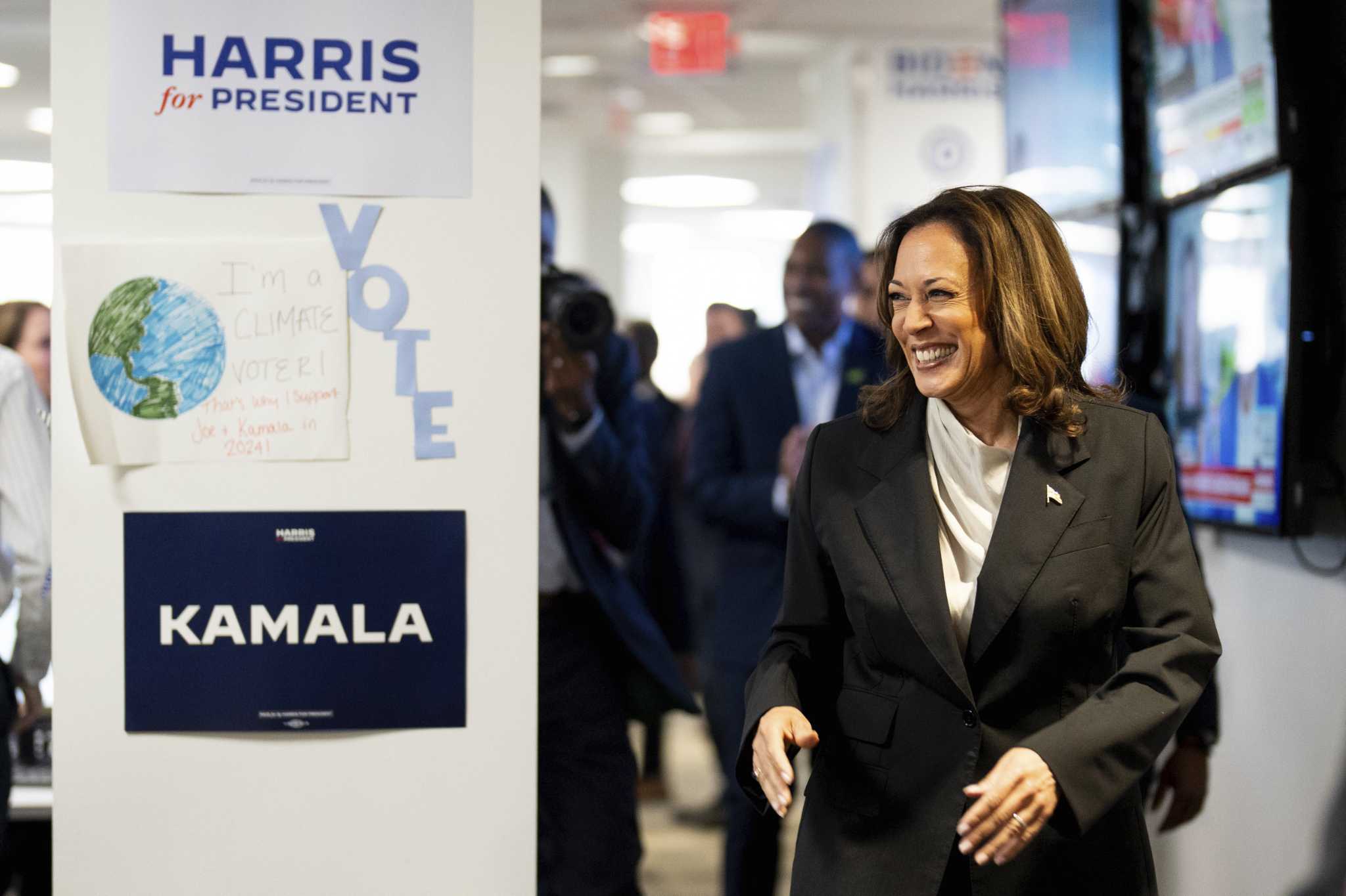 Volunteers and donations surge into Democratic campaigns with Harris atop the ticket