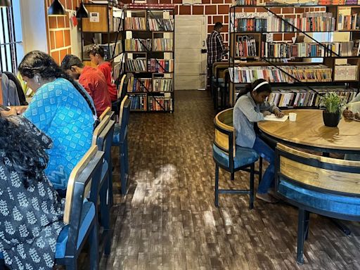 Cafe Book Mark, book stall and reading room, on premises of Ayyankali Hall in Thiruvananthapuram, opens