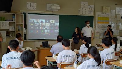 日本群馬縣水上町學校午餐推台南芒果日 (圖)