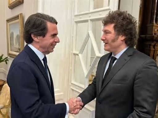 Javier Milei y José María Aznar, comparten "una conversación muy interesante"
