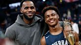 LeBron James Makes Dubious Brag About Son Bronny