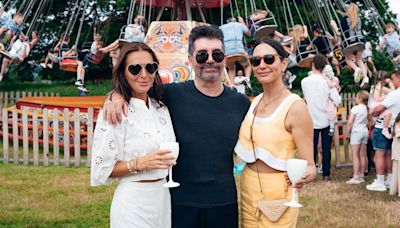 Simon Cowell and Lauren Silverman pictured on family day out with famous neighbours