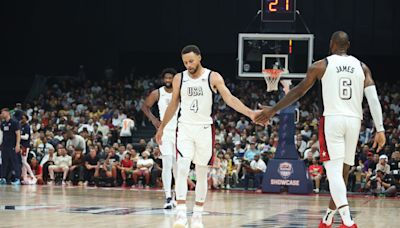 Team USA handles Serbia 105-79 in Olympics exhibition; Durant misses third game