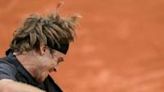 Andrey Rublev could not keep his emotions in check as his Roland Garros campaign crumbled