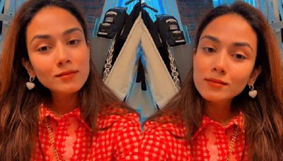 Mira Rajput's orange shirt with baggy jeans and ballerinas is vacation style done right