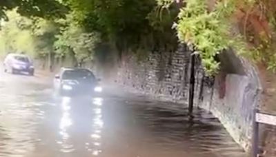 Bristol road flooded after night of heavy rain with more 'thundery showers' on the way