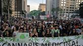 Miles marchan en Sao Paulo por la legalización de la marihuana