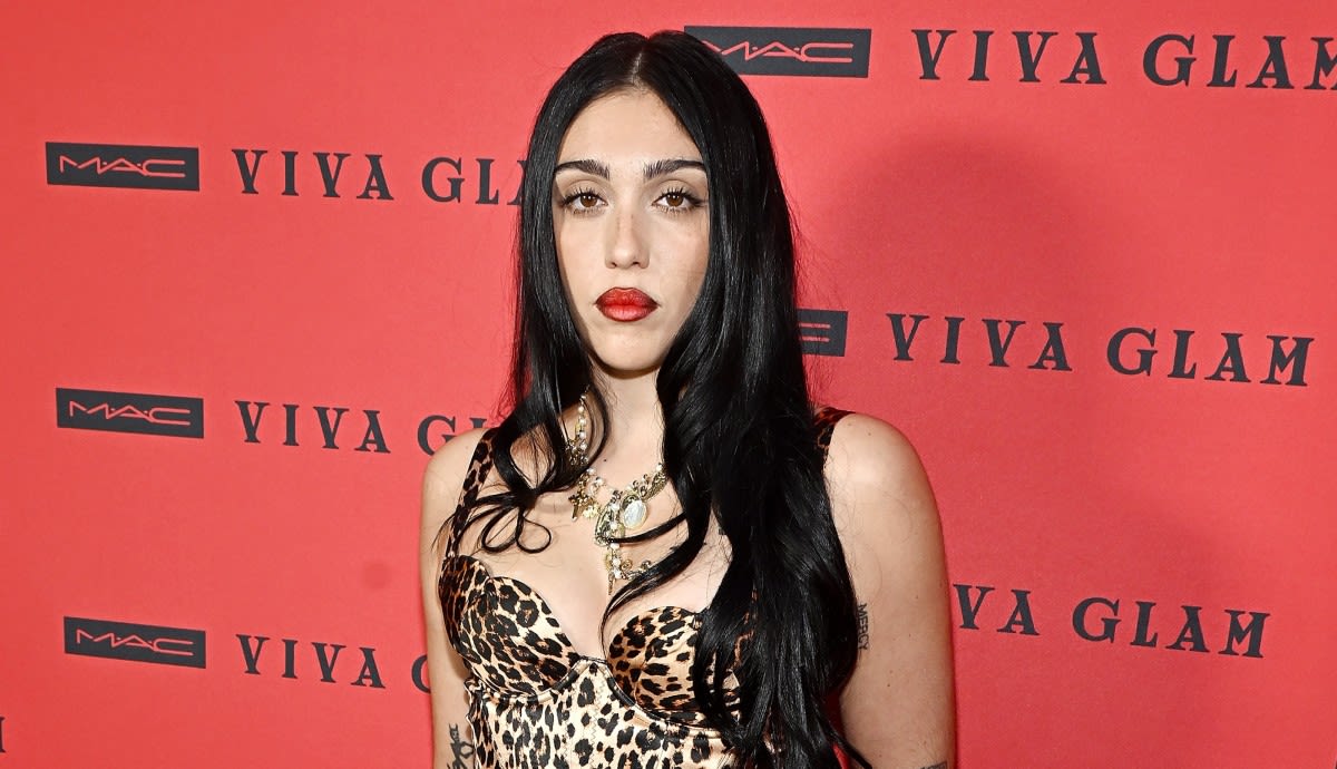 Madonna's Daughter Lourdes Leon Stuns in Red Mini Dress During Rare Outing With Dad