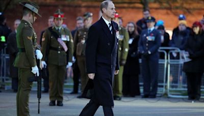 Edward leads commemorations on Anzac Day in moving tribute