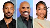 Michael B. Jordan Hugs It Out With Steve Harvey 1 Year After Lori Harvey Split