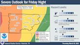 Nashville weather: Severe storm risk overnight Friday for Middle TN