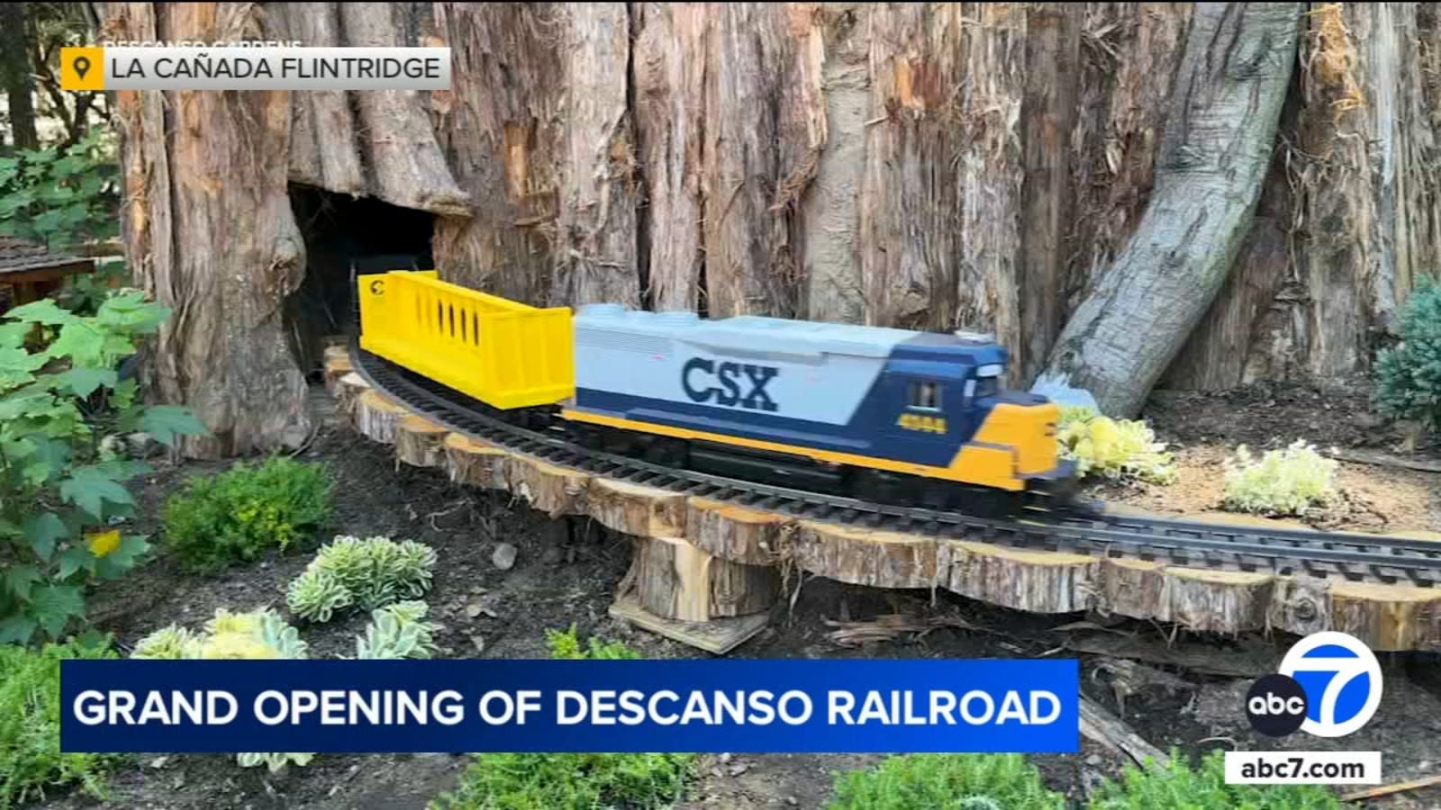 Descanso Gardens celebrates opening of its new train experience