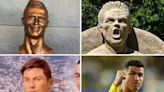 Monumento al papelón: las poco felices estatuas de Cristiano Ronaldo